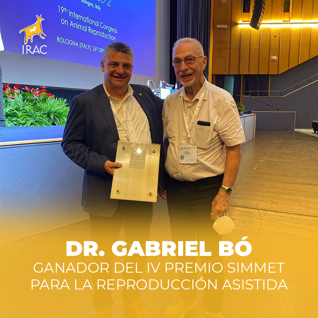 Entrega del Premio Simmet al Dr. Gabriel Bó