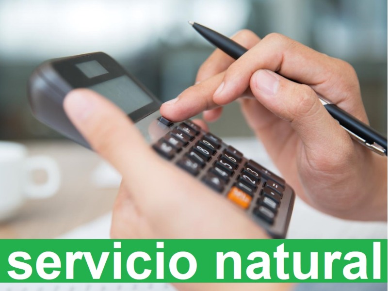 Costo del servicio natural