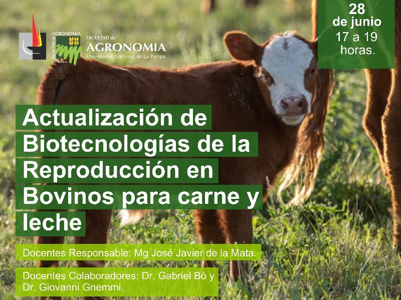 Taller de Actualización de Biotecnologías de la Reproducción en bovinos para carne y leche