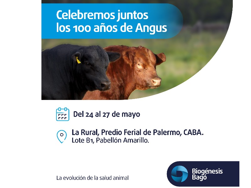 Biogénesis Bagó estará presente en la Exposición Angus del Centenario