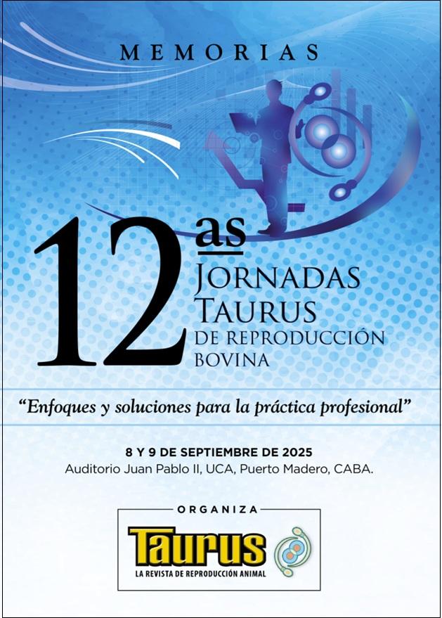 Memorias de las 12as Jornadas Taurus de Reproducción Bovina